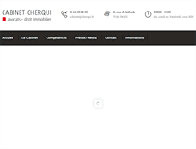 Tablet Screenshot of cherqui-avocats-immobilier.fr